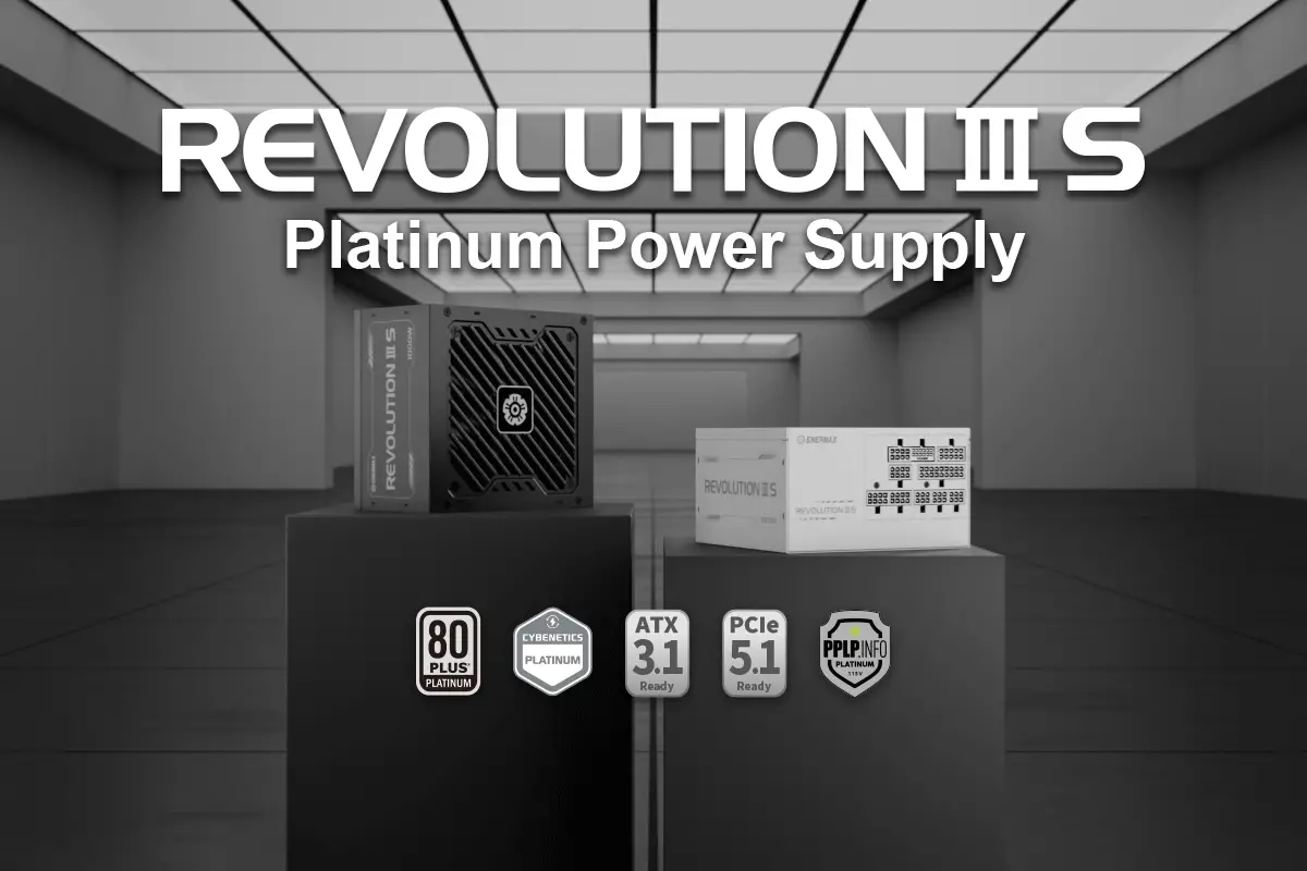ENERMAX Launches REVOLUTION III S 1000W Platinum ATX 3.1 PSU