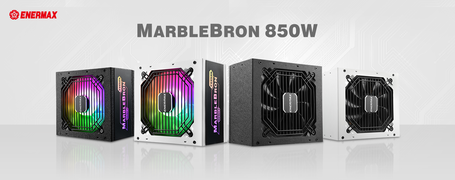 ENERMAX最新銅牌RGB電源供應器MARBLEBRON 850W銅競魔，點亮你的電競配備!