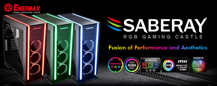 ENERMAX Launches SABERAY, the Flagship RGB Gaming Chassis
