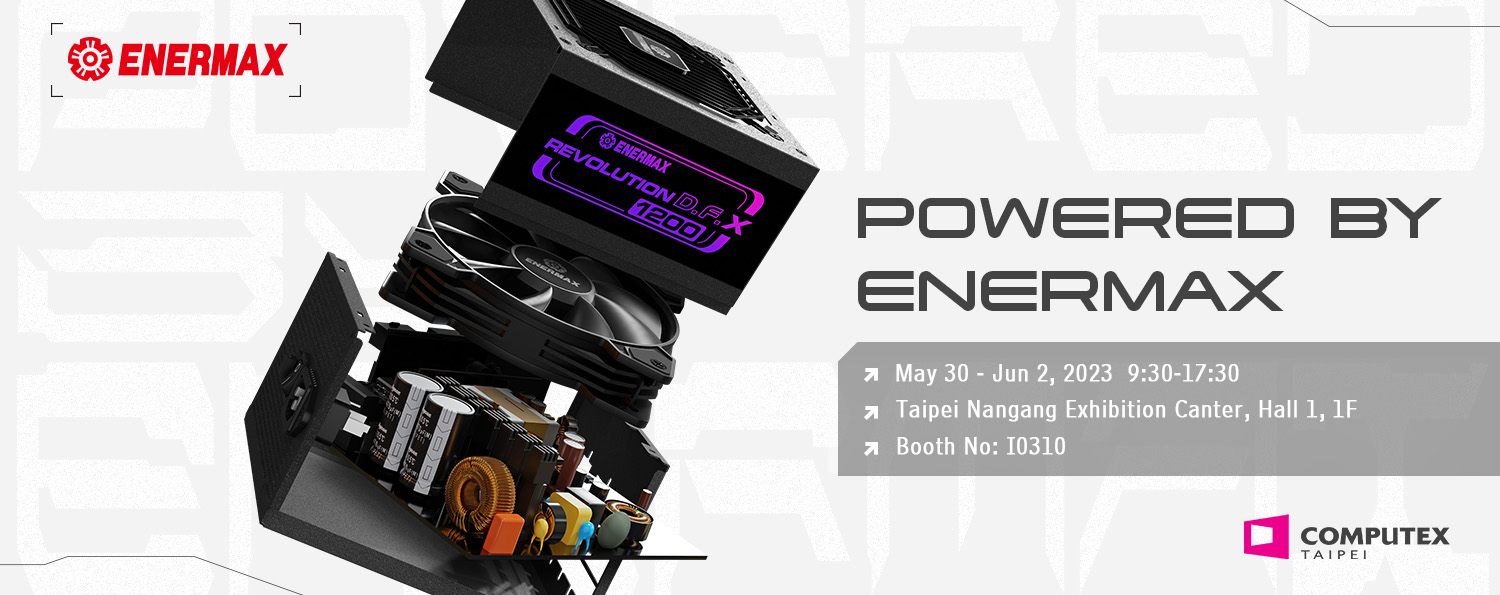 首創跨世代電腦週邊新品-ENERMAX在2023台北國際電腦展(COMPUTEX)閃亮登場