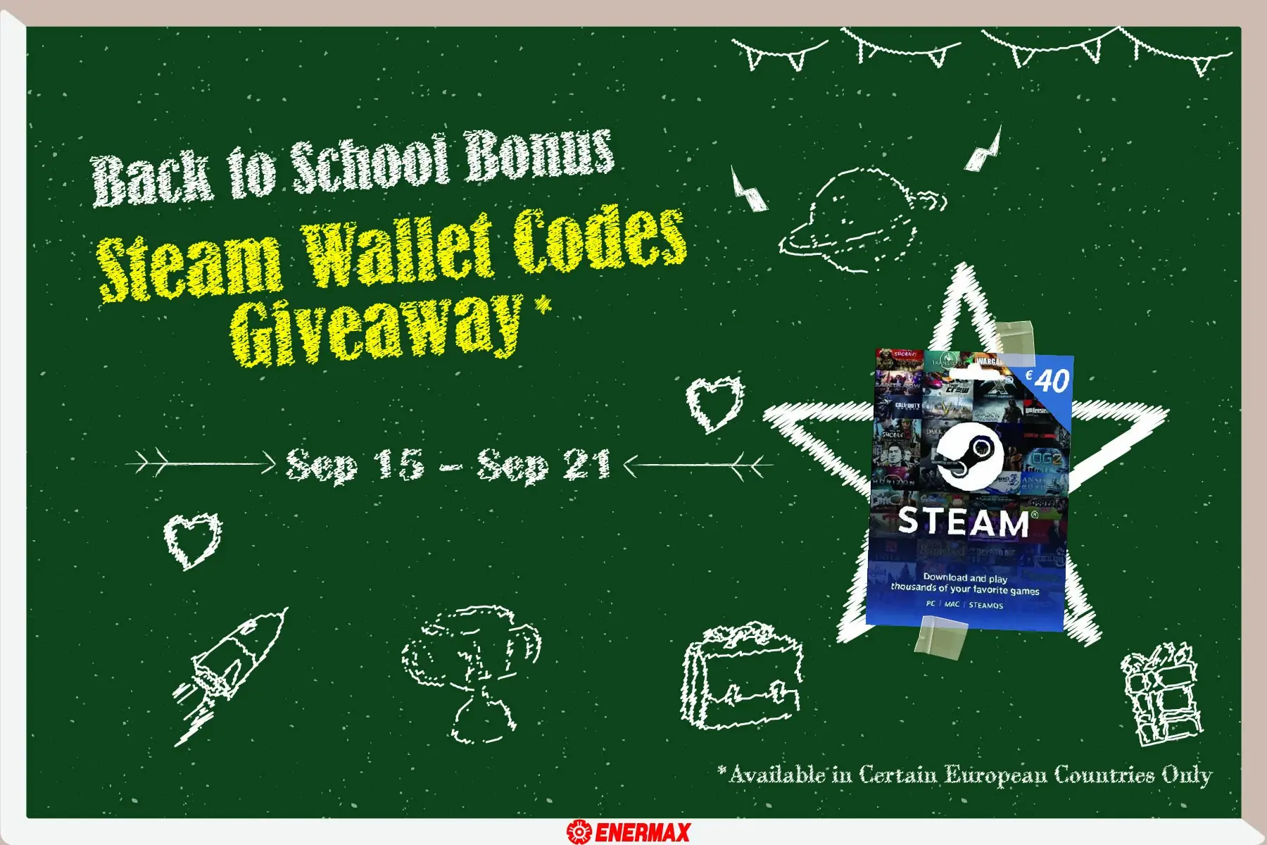 Back to School Bonus - Steam Wallet Codes Giveaway