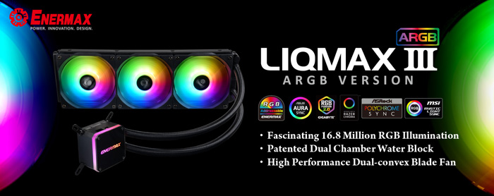 ENERMAX launches a new CPU liquid cooler LIQMAX III ARGB