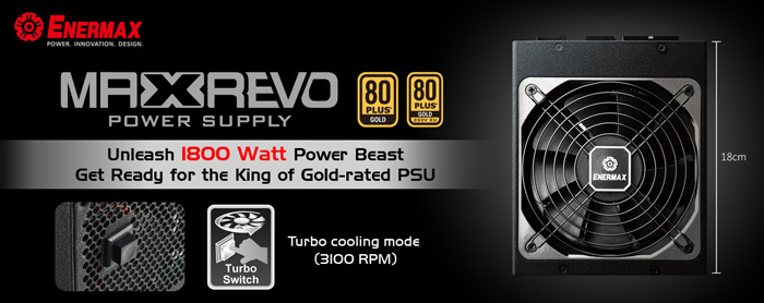 ENERMAX Unleashes a Power Beast, MAXREVO 1800 Watt Power Supply