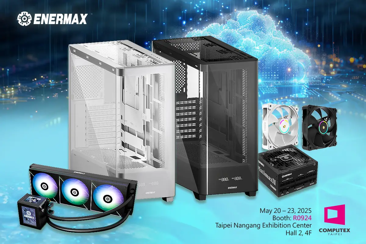 ENERMAX ®於COMPUTEX 2025發布浸沒式冷卻工作站與高效能電腦零組件