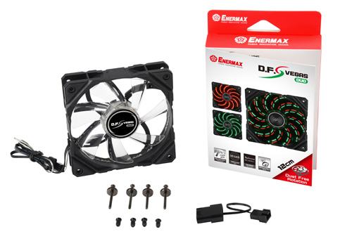 ENERMAX D.F.VEGAS逆轉彈塵發光風扇系列 搶眼登場