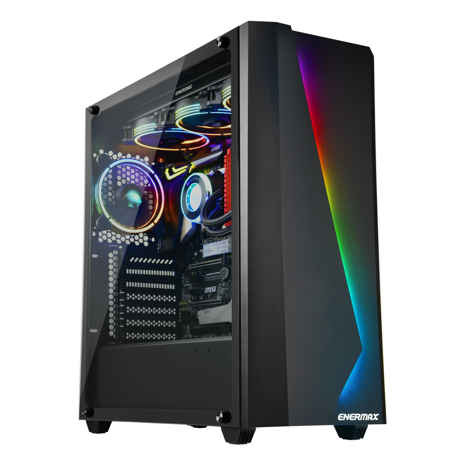 MAKASHI MK50 ARGB Tempered Glass Full-Tower PC Case
