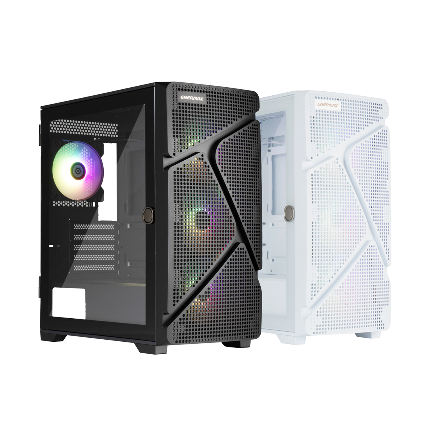 MarbleShell MS21 ARGB Tempered Glass Mini-Tower PC Case