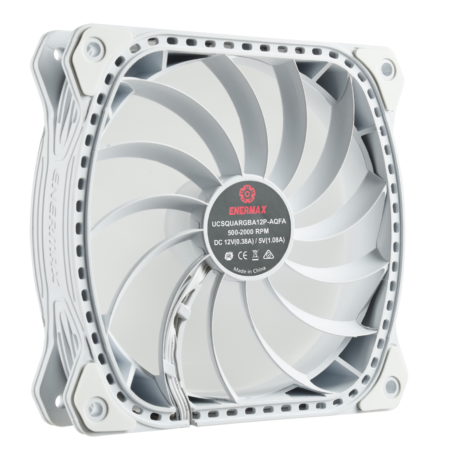 SquA RGB ADV 120mm ARGB PWM PC Case Fan, White