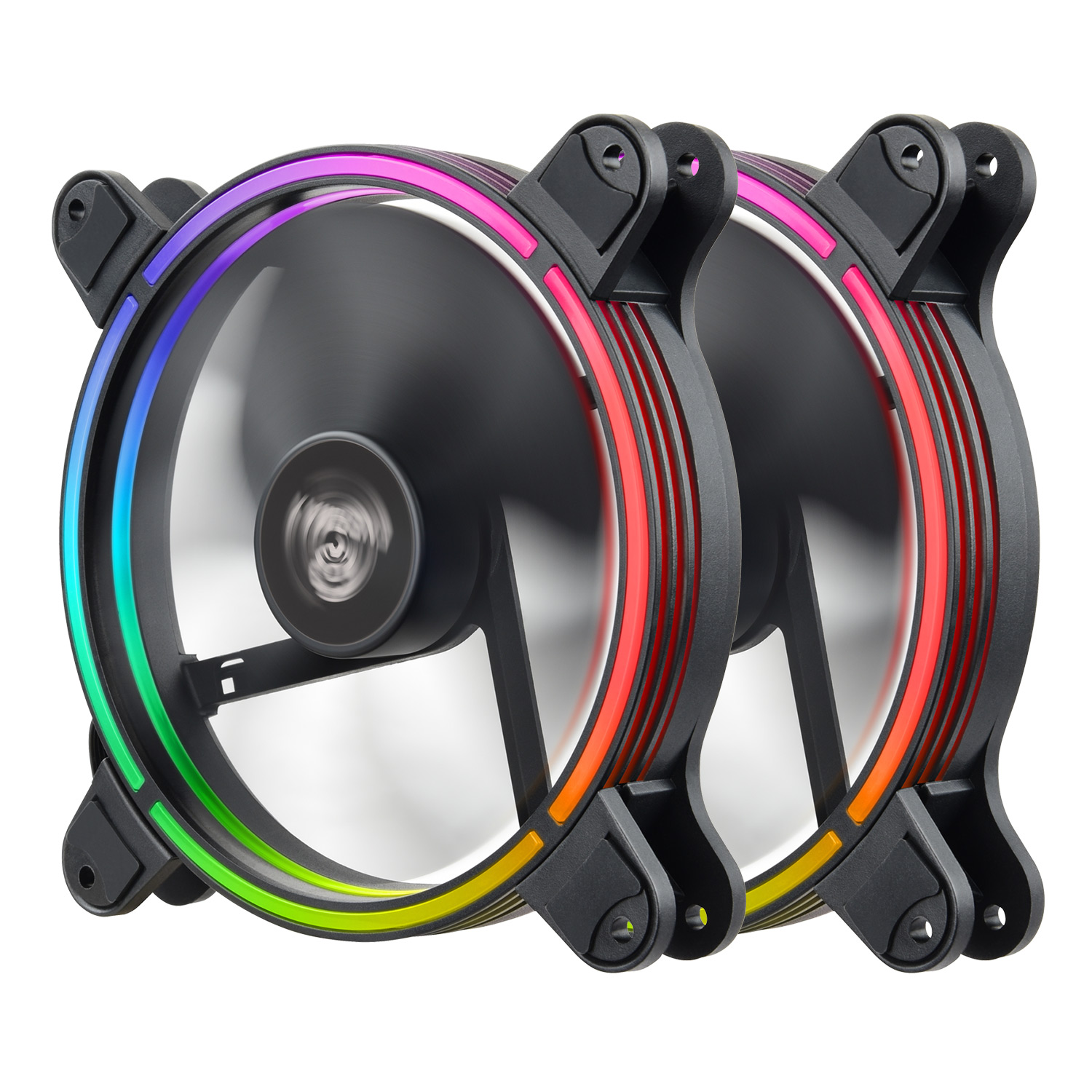 T.B. RGB 140mm RGB PWM PC Case Fan, Double Pack