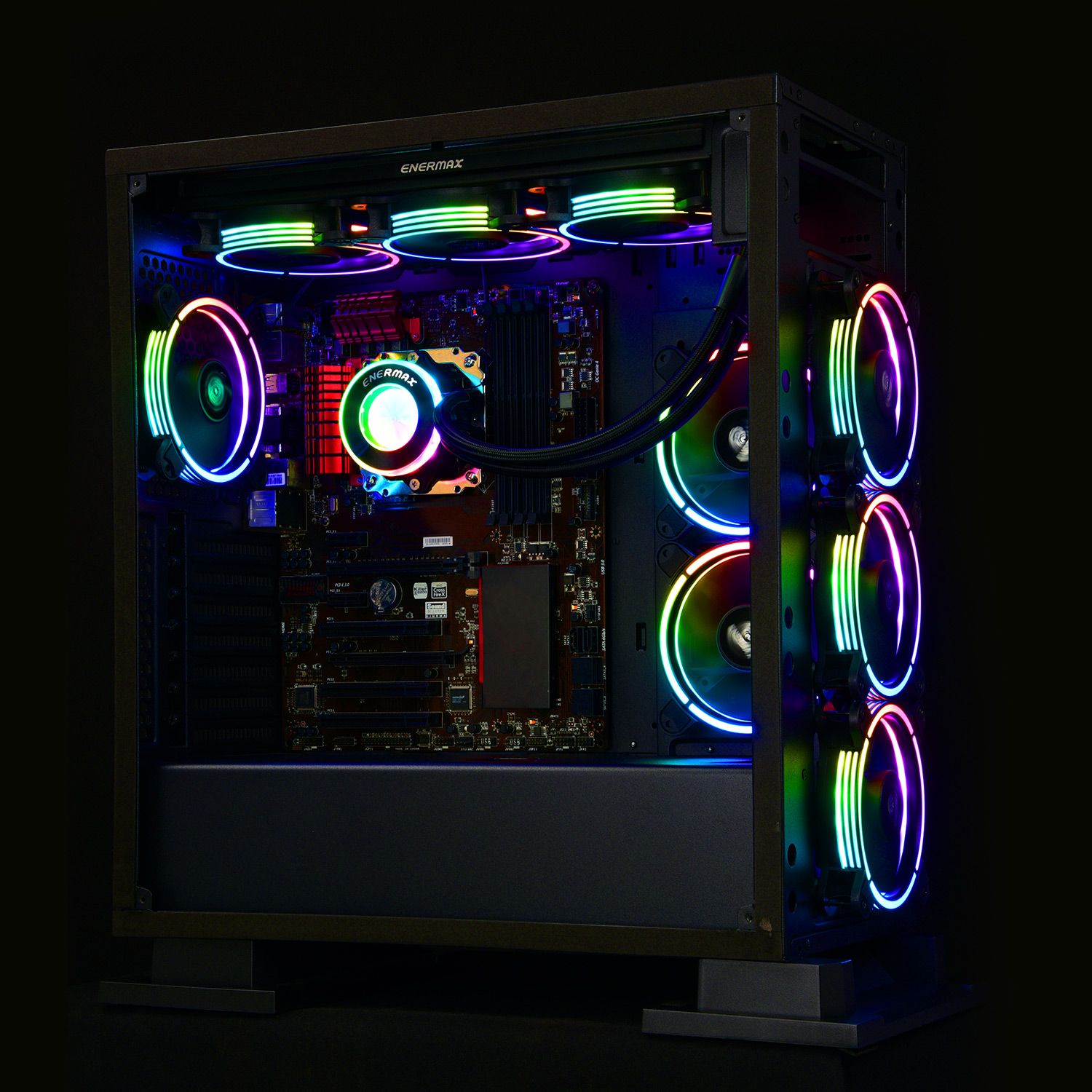 金彩蝠 A T.B. RGB AD. ARGB 12公分風扇 - 三顆包-5