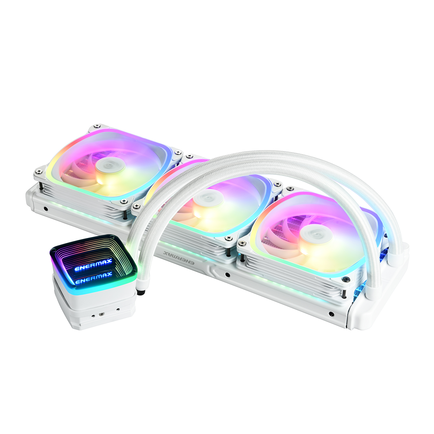AQUAFUSION ADV Series 360mm Liquid CPU Cooler, White - 3